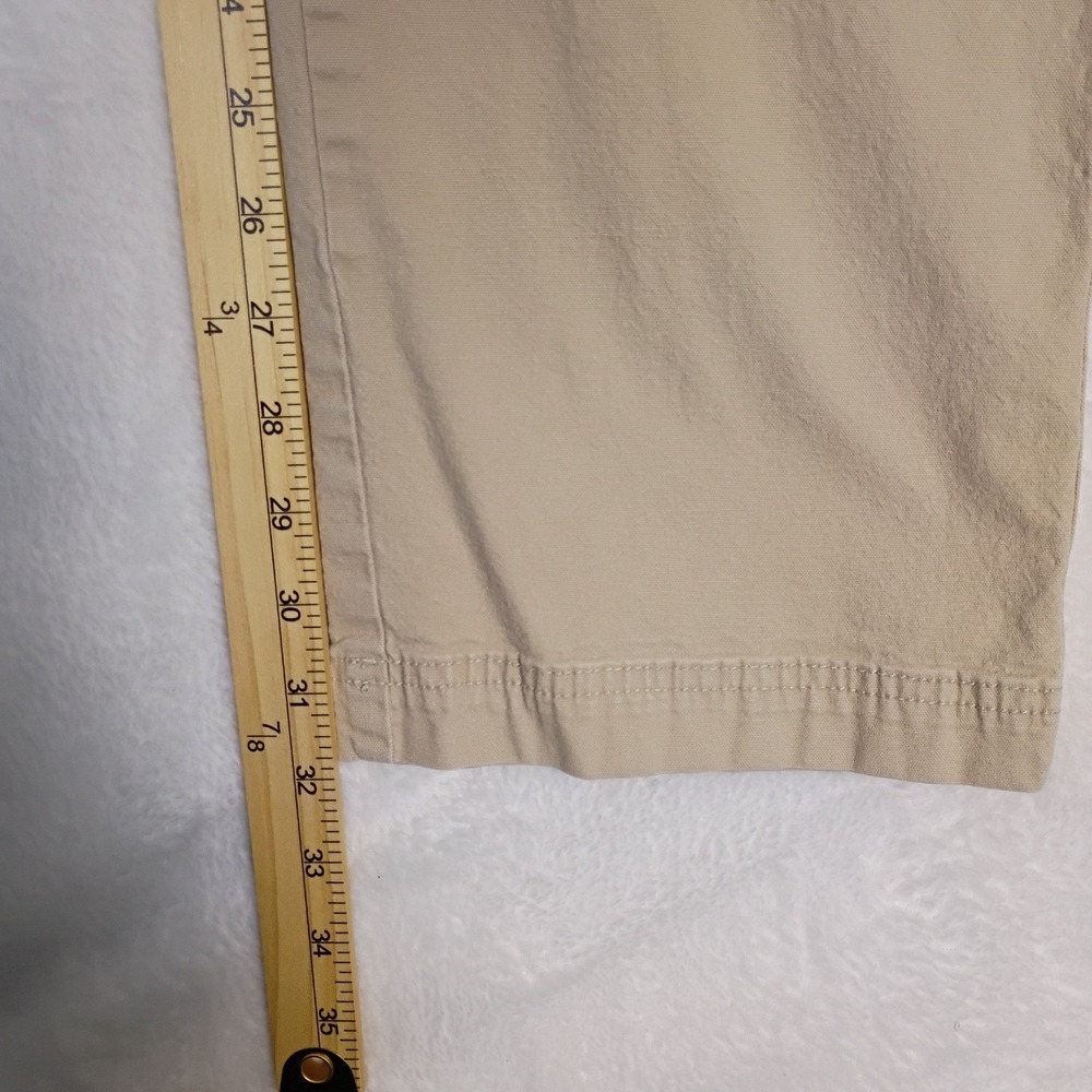 Columbia Men's Tan Straight Leg Chino Pants 38W 34L Cotton Blend Regular Fit - Picture 6 of 13